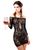 Сукня сітка Anne De Ales FETISH DINNER Black XL зображення