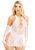Сексуальна мінісукня з рукавичками Leg Avenue Mini dress and matching gloves White One Size зображення