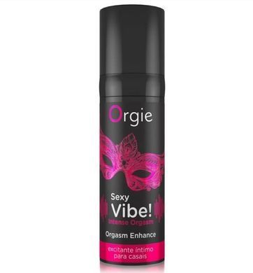 Рідкий вібратор Orgie Sexy Vibe! Intense Orgasm, вібрація 8/10 (15 мл) зображення