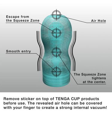 Мастурбатор з охолоджуючою змазкою Tenga Deep Throat Cup Cool Edition зображення