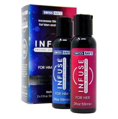 Возбуждающие гели для пар Swiss Navy Infuse Arousal Gels for Couples (2&times;59 мл) картинка