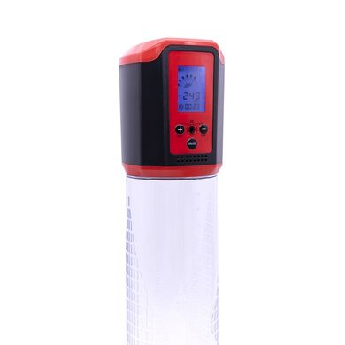 Автоматична вакуумна помпа Men Powerup Passion Pump Red (LED-табло, 8 режимів) зображення