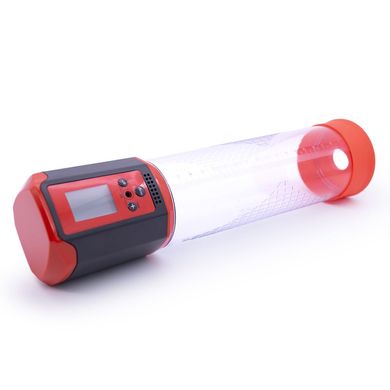 Автоматична вакуумна помпа Men Powerup Passion Pump Red (LED-табло, 8 режимів) зображення