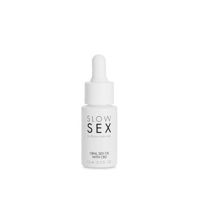 Олія для оральних пестощів Bijoux Indiscrets SLOW SEX Oral Sex Oil CBD (15 мл) зображення