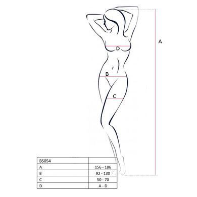 Бодистокинг с имитацией чулок Passion BS054 красный картинка