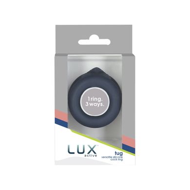 Подвійне ерекційне кільце LUX Active Tug Versatile Silicone Cock Ring зображення