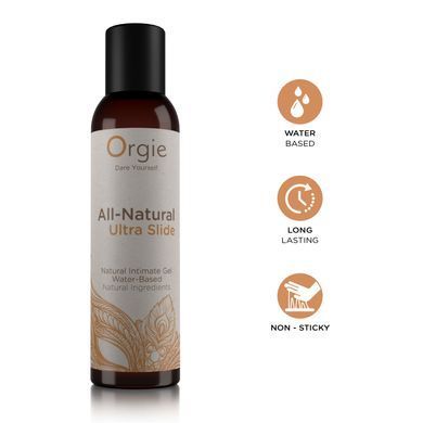 Лубрикант на водной основе суперскользящий Orgie All Natural Ultra Slide (150 мл) картинка