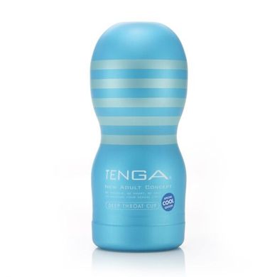 Мастурбатор з охолоджуючою змазкою Tenga Deep Throat Cup Cool Edition зображення