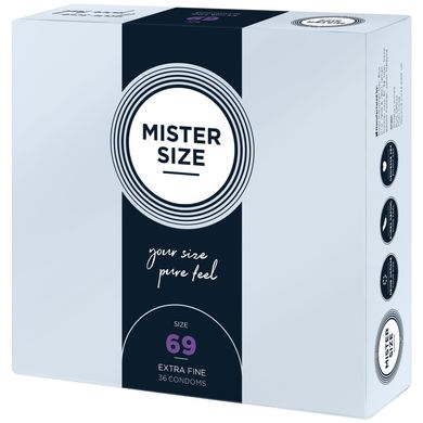 Презервативи тонкі Mister Size pure feel, розмір 69 (36 шт) зображення