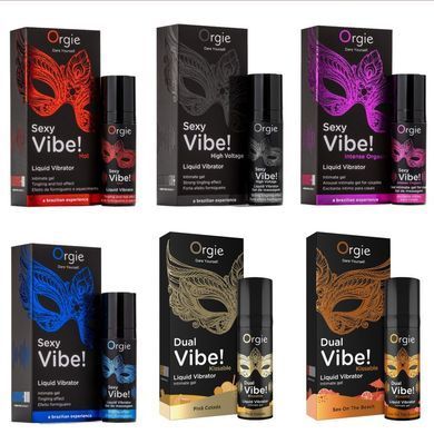 Рідкий вібратор Orgie Sexy Vibe! Intense Orgasm, вібрація 8/10 (15 мл) зображення