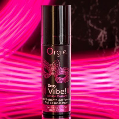 Рідкий вібратор Orgie Sexy Vibe! Intense Orgasm, вібрація 8/10 (15 мл) зображення