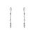 Тонкі затискачі для сосків з підвіскою Feral Feelings Thin nipple clamps, срібло/прозорий зображення