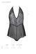 Боді з мереживом Passion ECO LEAFA BODY black, розмір L/XL картинка 5