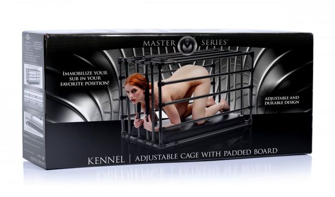 Міцна розбірна клітка для покарань Kennel Adjustable Bondage Cage зображення