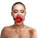 Кляп-расширитель кожаный в форме губ Art of Sex Gag Lips картинка 2