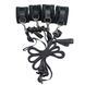 Розтяжка на ліжко + пов'язка на очі Punishment 5-Piece Bed Restraint Kit Black картинка 3