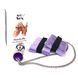 Наручники із металевою анальною пробкою Art of Sex Handcuffs with Metal Anal Plug Purple, розмір M зображення