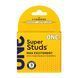 Презервативи з точковою ребристою текстурою ONE Super Studs (3 шт, картонна коробка) картинка 1