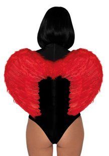 Червоні крила диявола з пір&rsquo;ям марабу Leg Avenue Marabou feather devil wings Red зображення
