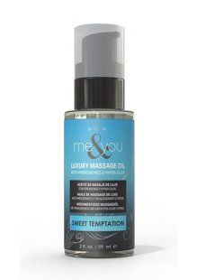 Масажна олія з феромонами їстівна Sensuva Me&You Sweet Temptation (Vanilla, Sugar & Sweet Pea) 59 мл зображення