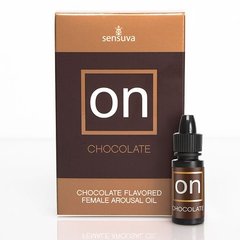 Збудливі краплі для клітора Sensuva ON Arousal Oil for Her Chocolate, шоколад (5 мл) зображення