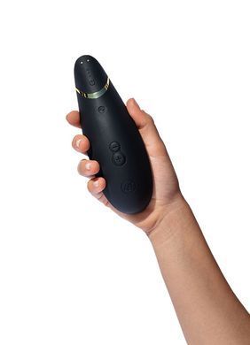 Вакуумний кліторальний стимулятор Womanizer Premium 2 Black (функції Autopilot та Smart Silence) зображення
