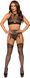 Мереживний комплект з доступом Leg Avenue Crop top and garter panty Black картинка 1