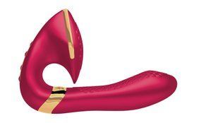 Вагінально-кліторальний вібратор Shunga Soyo Intimate Massager Rasberry (діаметр 3,7 см) зображення