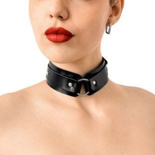 Шкіряний БДСМ-нашийник з кільцем Art of Sex Martina Collar with ring зображення