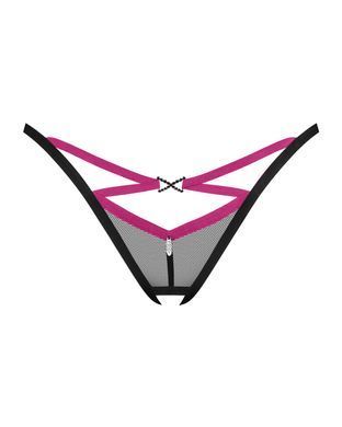 Прозорі трусики з доступом Obsessive Novenes crotchless thong, розмір XS/S зображення
