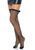 Чулки-сетка со стразами и швом сзади Leg Avenue Bow backseam thigh highs Black O/S картинка
