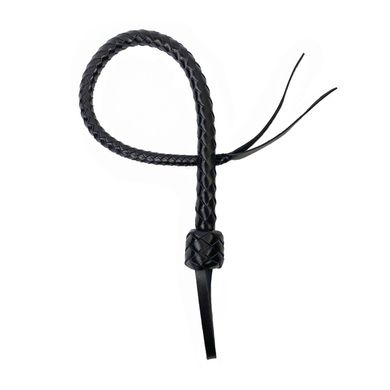 Кожаная гибкая плеть снейк Art of Sex Whip Snake (80 см), черная  картинка