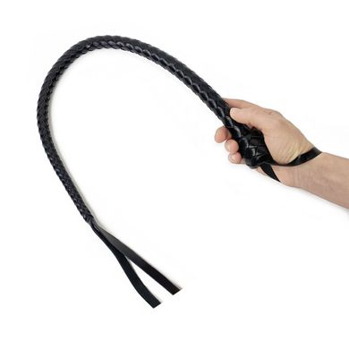 Кожаная гибкая плеть снейк Art of Sex Whip Snake (80 см), черная  картинка