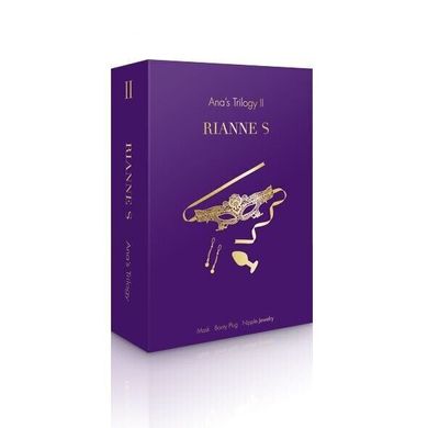Подарочный набор RIANNE S Ana's Trilogy Set II: пробка 2,7 см, лассо для сосков, маска картинка