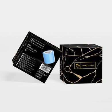 Скотч для бондажу Liebe Seele Bondage Tape Blue (25 м) зображення