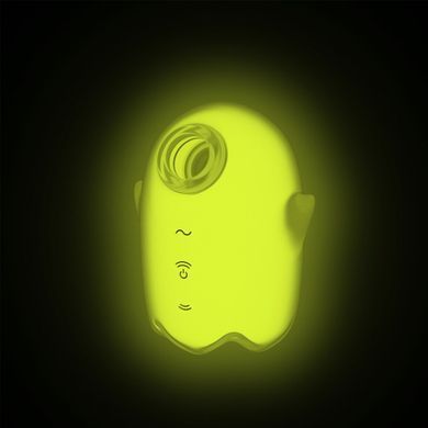 Вакуумний стимулятор із вібрацією, що світься у темряві Satisfyer Glowing Ghost Yellow зображення