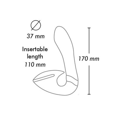 Вагінально-кліторальний вібратор Shunga Soyo Intimate Massager Rasberry (діаметр 3,7 см) зображення