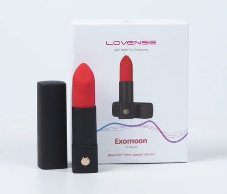 Смарт вібратор-помада Lovense Exomoon Lipstick Vibrator (діаметр 2,1 см) зображення