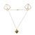 Затискачі для сосків з підвіскою LOCKINK Nipple Clamps with Heavy Pendant Golden зображення