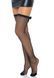 Чулки-сетка со стразами и швом сзади Leg Avenue Bow backseam thigh highs Black O/S картинка 1