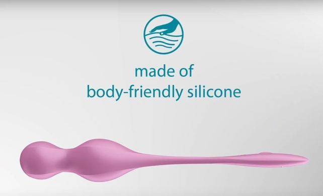 Вагинальные смарт-шарики с вибрацией Satisfyer Love Birds 1 Connect App White (78 г) картинка