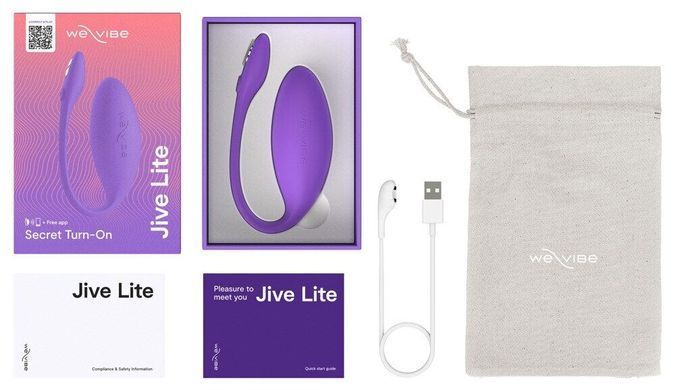 Смарт-віброяйце We-Vibe Jive Lite Purple (діаметр 3,5 см) зображення