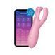 Клиторальный смарт вибратор с тремя пальчиками Satisfyer Threesome 4 Pink картинка