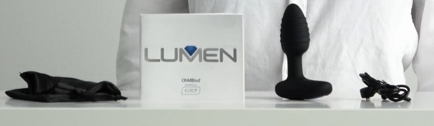 Интерактивная анальная пробка-вибратор Kiiroo OhMiBod Lumen powered (диаметр 3,3 см) картинка