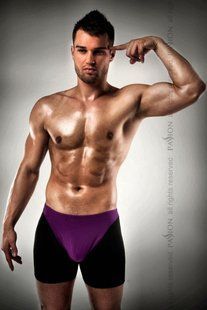 Мужские эротические трусы Passion 009 THONG violet L/XL картинка