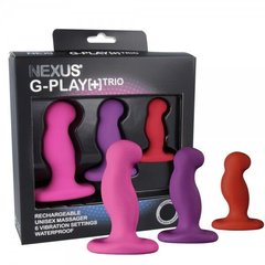 Набір масажерів простати з вібрацією Nexus G-Play Trio Plus зображення