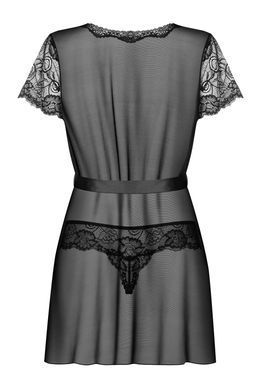 Пеньюар з мереживом Obsessive Alluria peignoir & thong, розмір L/XL зображення