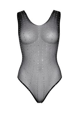 Прозрачное боди-сетка со стразами Leg Avenue Rhinestone fishnet bodysuit OS Black картинка