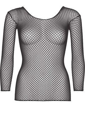 Футболка-сетка с рукавами Leg Avenue Long Sleeves T-Shirts Black One Size картинка