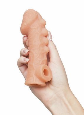Насадка на член з отвором для мошонки Kokos Cock Sleeve CS 008, розмір M зображення